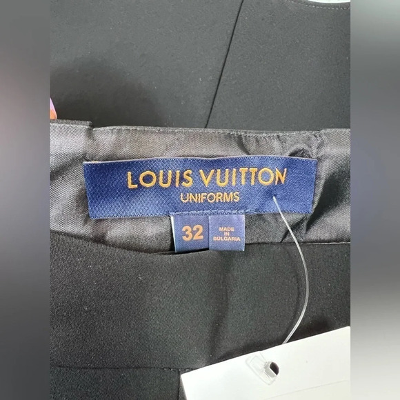 Louis Vuitton Uniform Womens Skirt Luxury Black Basic Flared Professional 32 - Picture 12 of 13